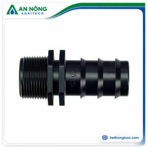 Nối ren ngoài 27mm ra ống LDPE 25mm dùng cho hệ thống tưới