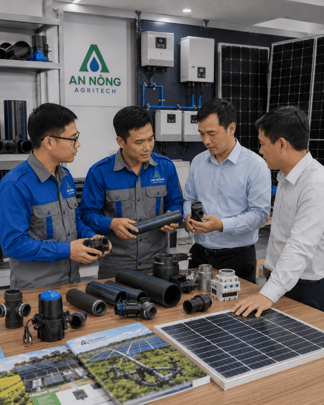 an nông agritech chọn nhà cung cấp hệ thống tưới - điện mặt trời uy tín và sản phẩm chất lượng