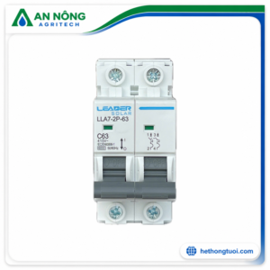 Áp tô mát 2P 63A AC 415V, mã sản phẩm: LLA7-2P-63-63A-YT