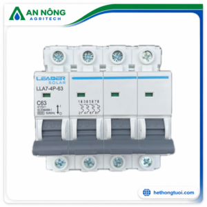 Áp tô mát 4P 63A AC 415V, mã sản phẩm: LLA7-4P-63-63A-YT, hiệu: LEADER