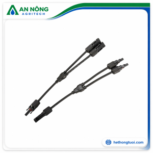 Đầu nối MC4 chữ Y vào 2 ra 1, 2 in 1 Solar Y Connector, dùng để kết nối tấm pin năng lượng mặt trời SY-BY21-AB 1500V