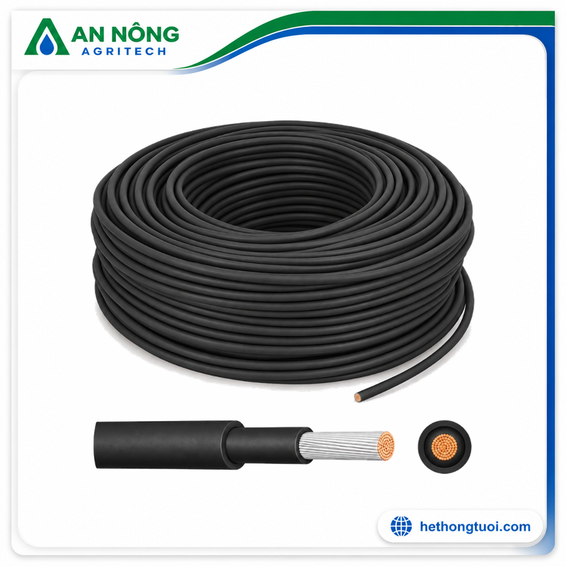 Dây cáp điện năng lượng mặt trời DC Leader 1x4mm2- đen