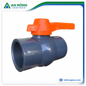 Van cầu PVC 3" ren BSP dùng trong nông nghiệp màu xám tay gạt dài màu cam bằng plastic