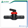 Van khóa nắp vặn màu đỏ nối ống LDPE 32mm